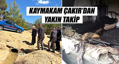 Kaymakam Çakır'dan Kışla köyüne yakın takip