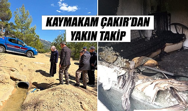 Kaymakam Çakır&#039;dan Kışla köyüne yakın takip