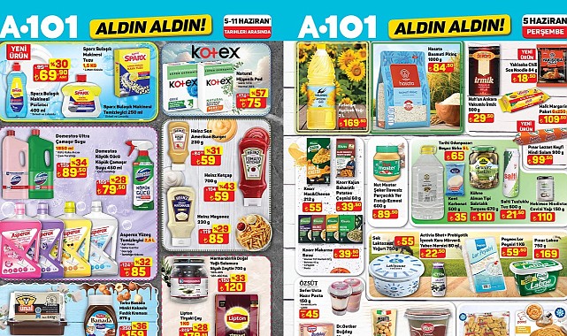 A101 Bayramda Et, Süt ve Temizlik Ürünlerine İndirim Yapacak! A101 5-12 Haziran Aktüel Kataloğu! 