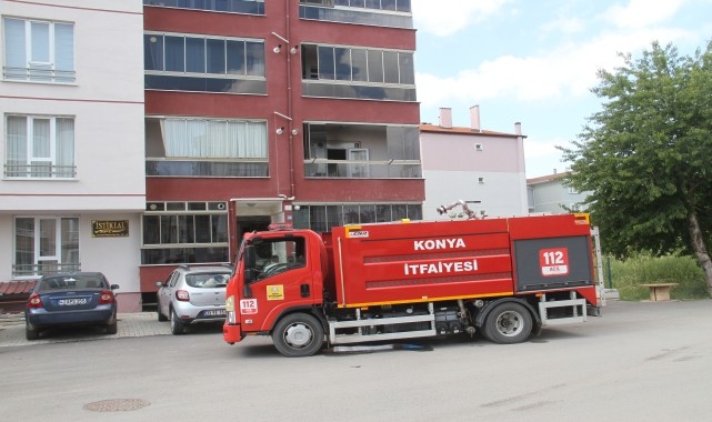 Beyşehir&#039;de çıkan ev yangını söndürüldü