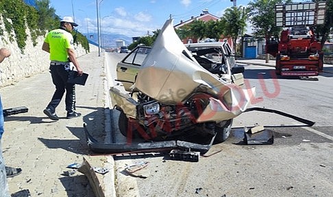 Karaman&#039;da facia: 1 yaralı!