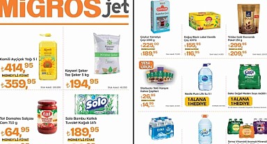 Migros’ta Ayçiçek Yağı, Et ve Salçaya İndirimle 1 Alana 1 Bedava Kampanyası Geldi!  