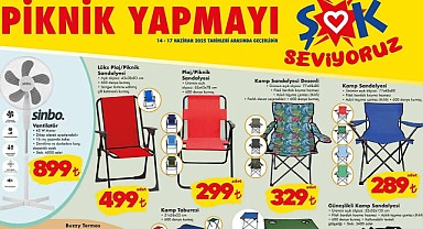 ŞOK’a Kamp Sandalyesi ve Vantilatör Geliyor! ŞOK 14 Haziran Aktüel Kataloğu! 