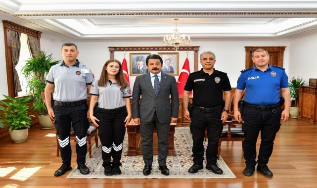 Vali Demiryürek, özel güvenlik görevlileriyle buluştu