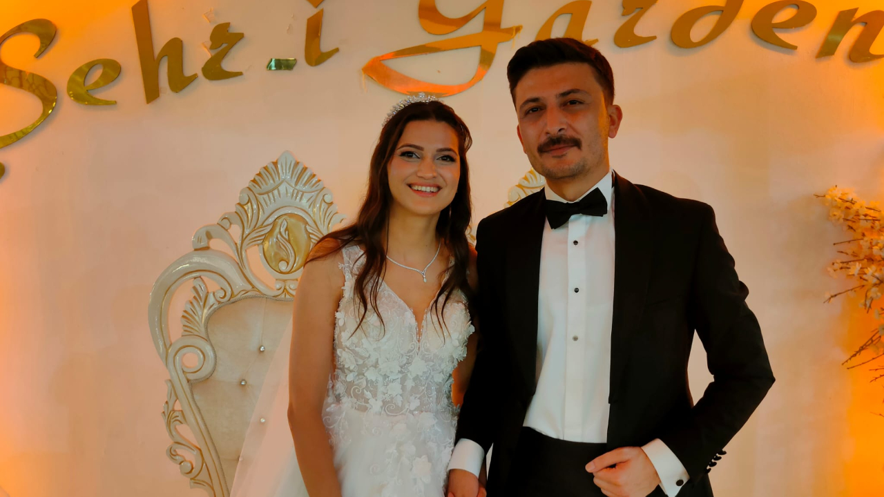 Masal gibi bir düğünle evlendiler