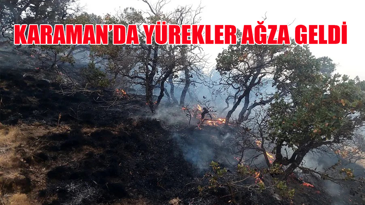 Karaman'da yürekler ağza geldi
