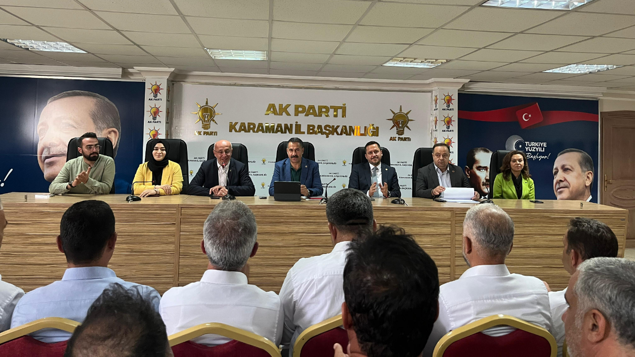 Karaman AK Parti&#039;de gelecek planları konuşuldu