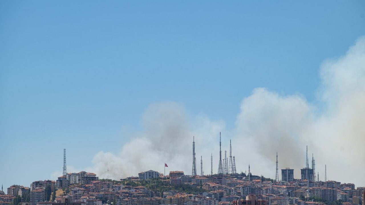 GÜNCELLEME 2 - Eymir Gölü yakınlarındaki ormanlık alanda yangın çıktı
