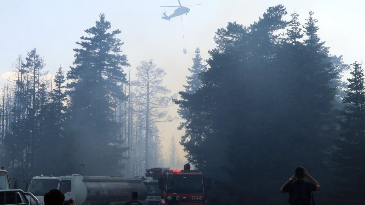 GÜNCELLEME 2 - Çankırı&#039;da çıkan orman yangınına müdahale ediliyor
