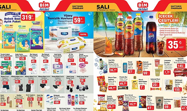 BİM’de Porçöz, Çamaşır Suyu ve Bulaşık Deterjanına İndirim Geliyor! BİM 15 Temmuz Aktüel Kataloğu! 