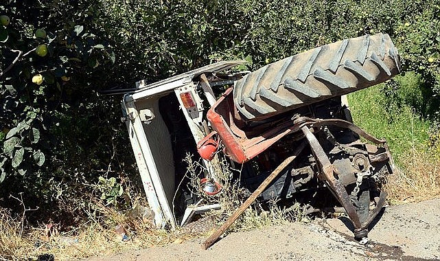 Karaman&#039;da traktörün devrildiği kazada bir kişi öldü