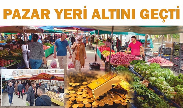 Pazar yeri altını geçti