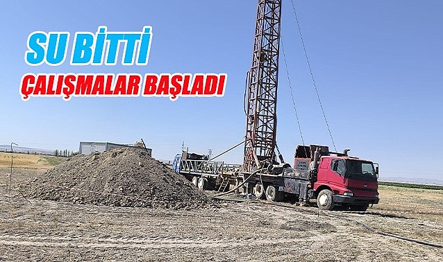 Su bitti çalışmalar başladı