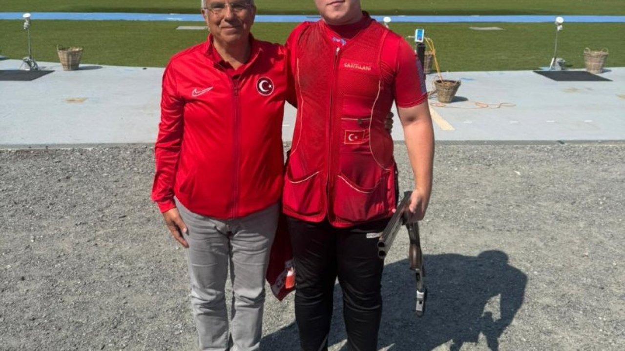 Milli atıcı Hüseyin Efe Özmen, gençlerde Avrupa şampiyonu oldu