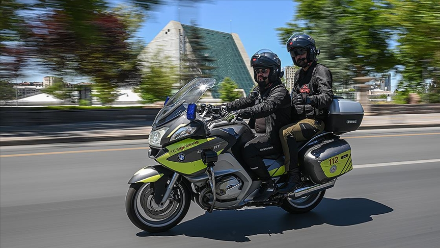 İşte motosiklet ambulanslar