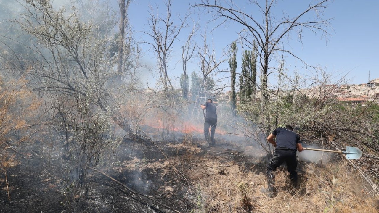 Nevşehir&#039;de çıkan örtü yangını kontrol altına alındı