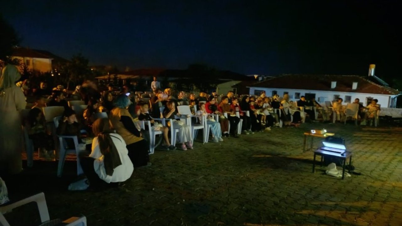 Dodurga&#039;da açık hava sinema etkinliği düzenlendi