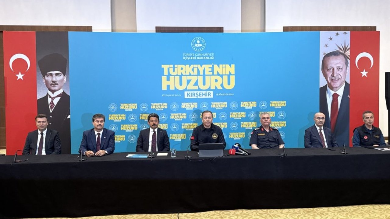 İçişleri Bakanı Yerlikaya, Kırşehir'de "Türkiye'nin Huzuru Toplantısı" sonrası konuştu: