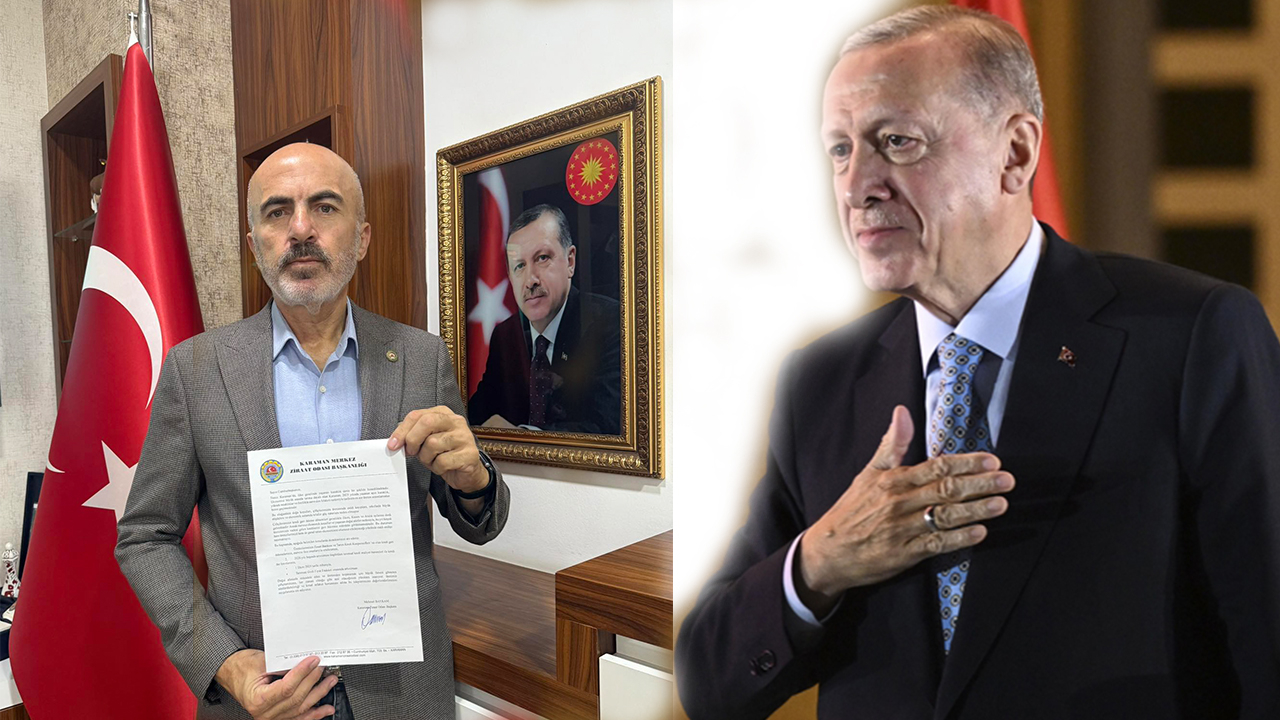 Başkan Bayram&#039;dan Cumhurbaşkanı Erdoğan’a mektup