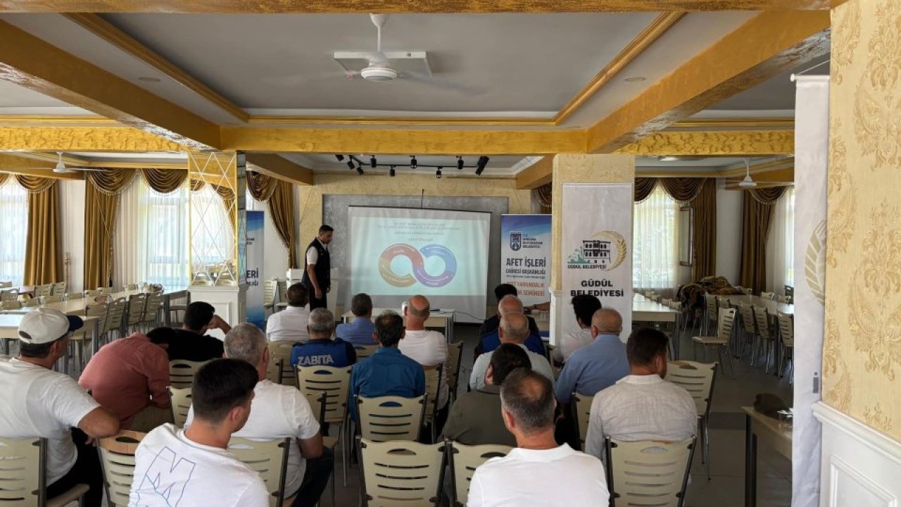 Güdül&#039;de afet farkındalık ve yangın eğitim semineri düzenlendi