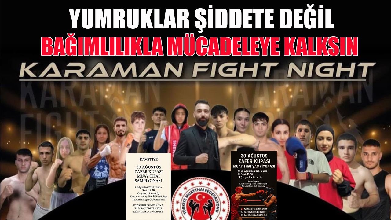 Yumruklar şiddete değil bağımlılıkla mücadeleye kalksın