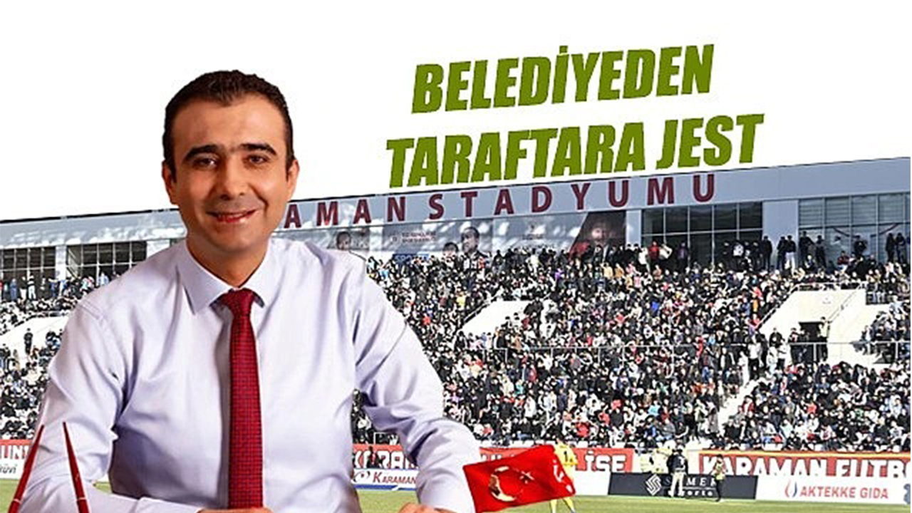 Belediyeden taraftara jest