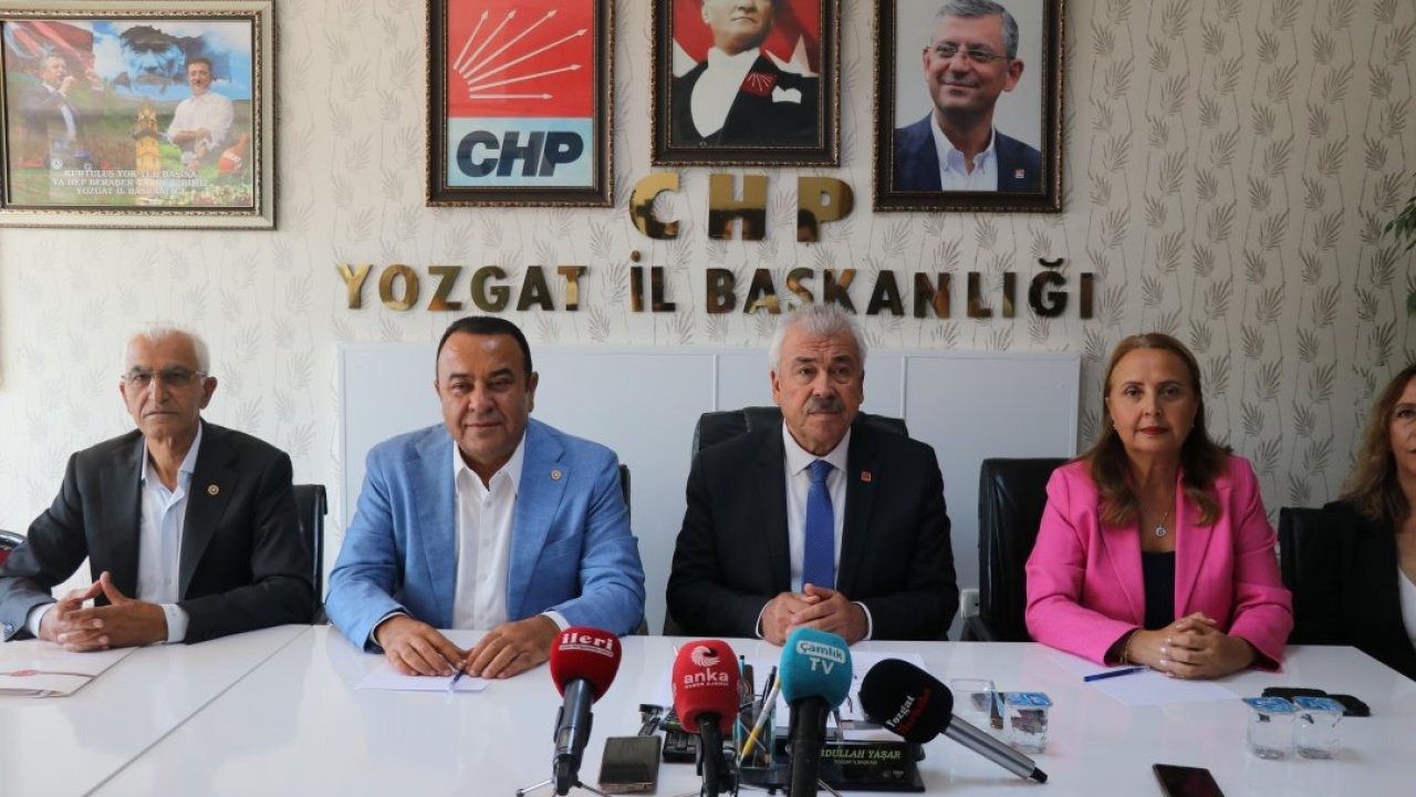 CHP heyeti, saha çalışmaları kapsamında Yozgat'ta gazetecilerle buluştu