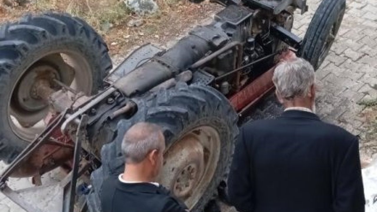 Ankara&#039;da devrilen traktörün sürücüsü hayatını kaybetti