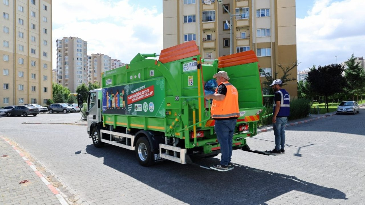 Talas Belediyesi geri dönüşüm aracı ile maliyetten tasarruf sağlayacak
