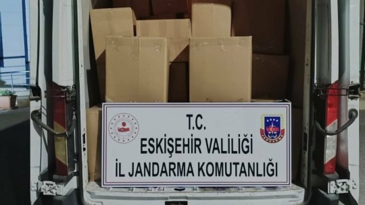 Eskişehir&#039;de 1 ton 125 kilogram kaçak tütün ele geçirildi