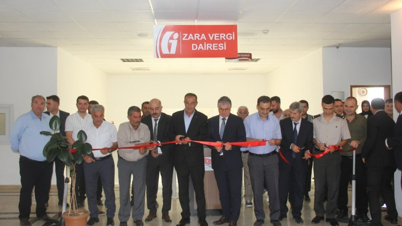 Zara'da Vergi Dairesi Müdürlüğü hizmete açıldı