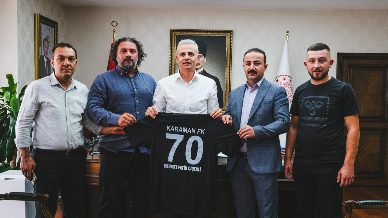 Vali Çiçekli’den Karaman FK’ya destek sözü