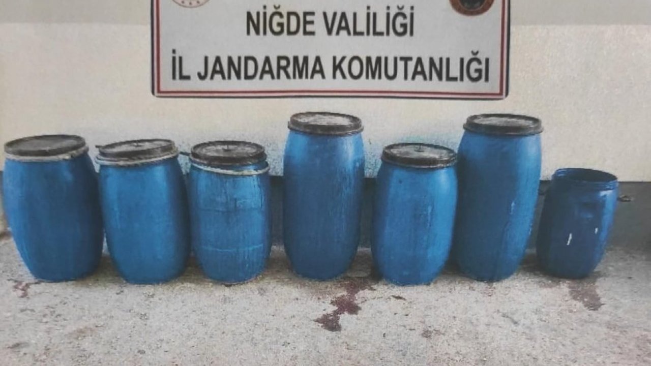 Niğde'de 920 litre kaçak içki ele geçirildi