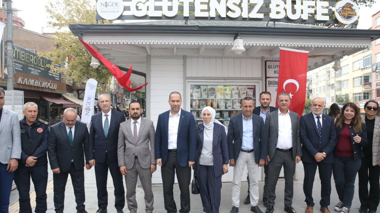 Niğde'de yapımı tamamlanan "Glutensiz Büfe"nin açılışı yapıldı