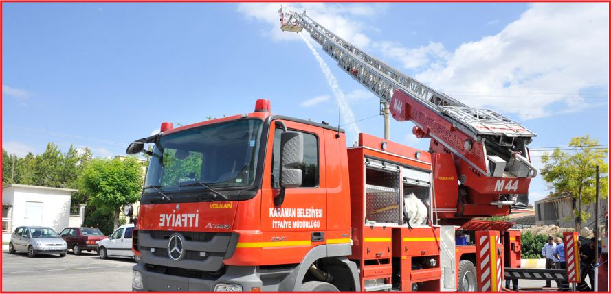DEV İTFAİYE ARACI HİZMETE GİRDİ