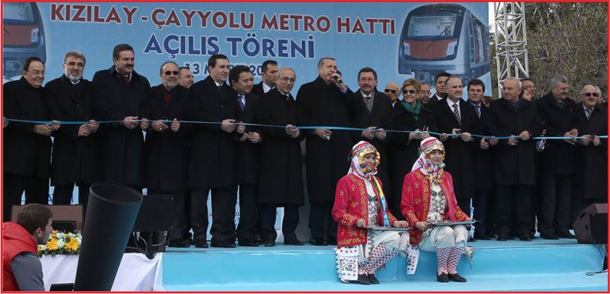KIZILAY-ÇAYYOLU METRO HATTI AÇILDI