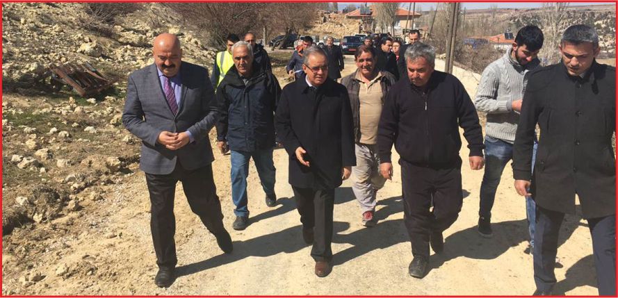 VALİ TAPSIZ HEYELAN BÖLGESİNDE