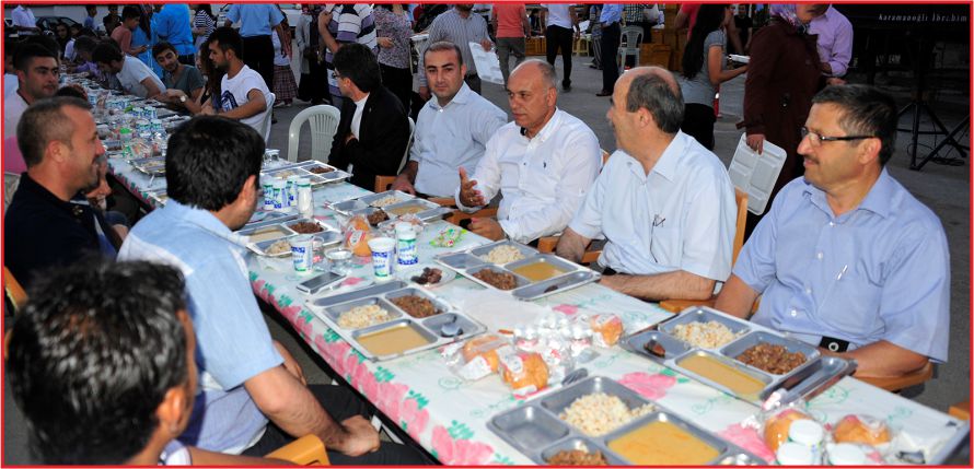 İLK İFTAR SOFRASI KURULDU