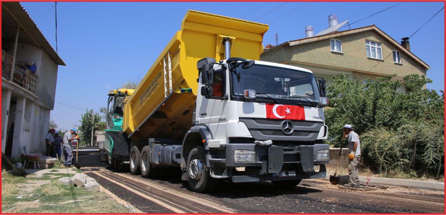 ASFALT ÇALIŞMALARI YENİŞEHİR VE SÜMER MAHALLESİ’NDE DEVAM EDİYOR