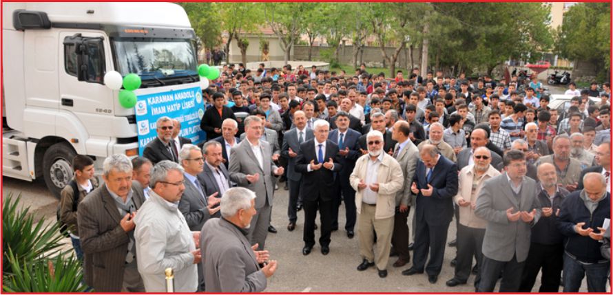 YARDIM TIRI DUALARLA UĞURLANDI