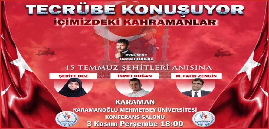 İÇİMİZDEKİ KAHRAMANLAR” KARAMAN ‘DA