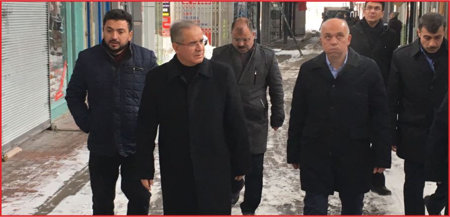 VALİ VE BAŞKAN BEDESTEN’DE İNCELEMELERDE BULUNDU