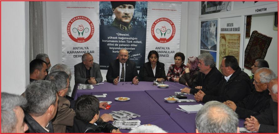 SAMUR\'DAN ANTALYA KARAMANLILAR DERNEĞİNE ZİYARET