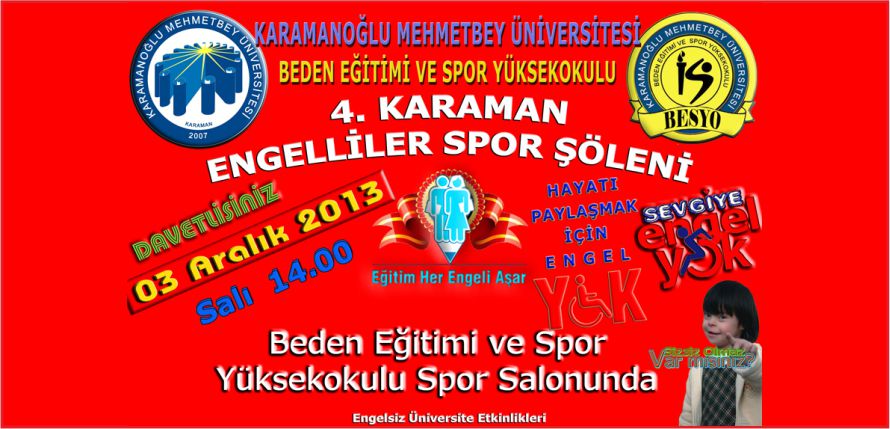 KMÜ’DE ENGELLİLER SPOR ŞÖLENİ