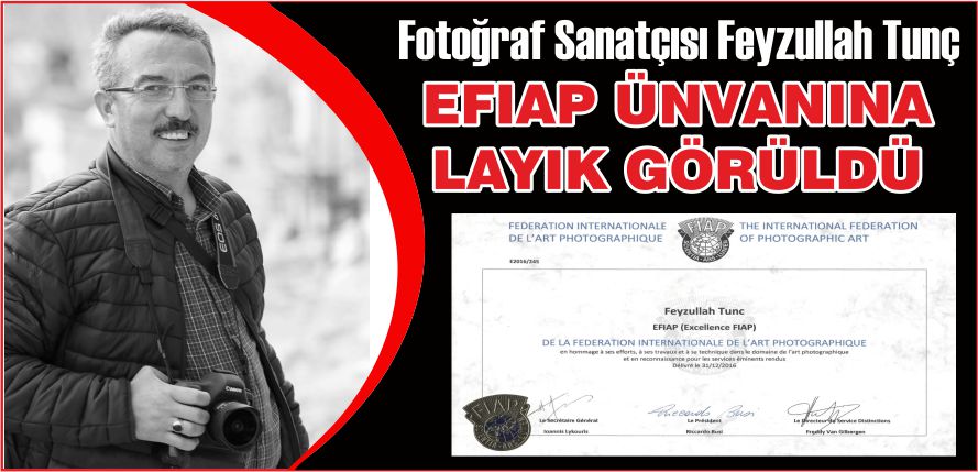 EFIAP ÜNVANINA LAYIK GÖRÜLDÜ
