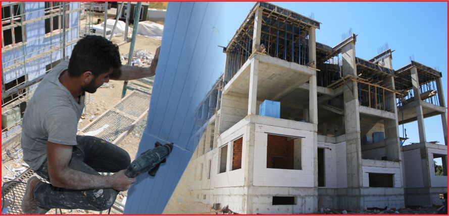 40 DERSLİKLİ İKİ YENİ OKUL HIZLA YÜKSELİYOR