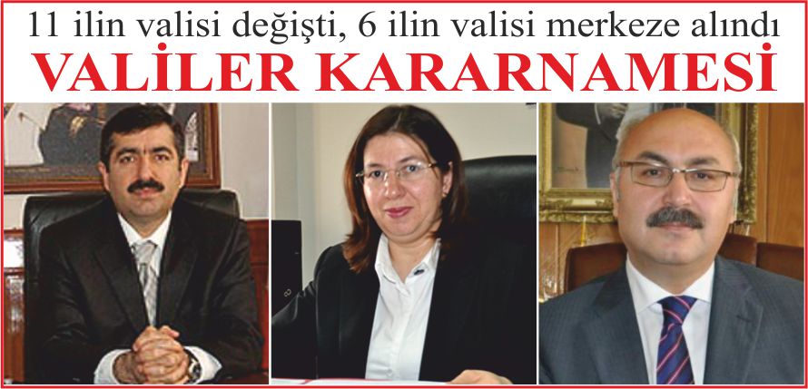 VALİLER KARARNAMESİ