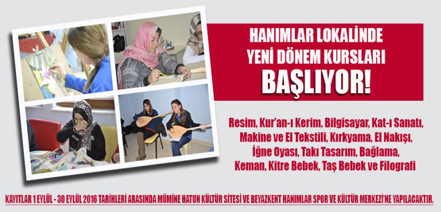 KURS KAYITLARI BAŞLIYOR