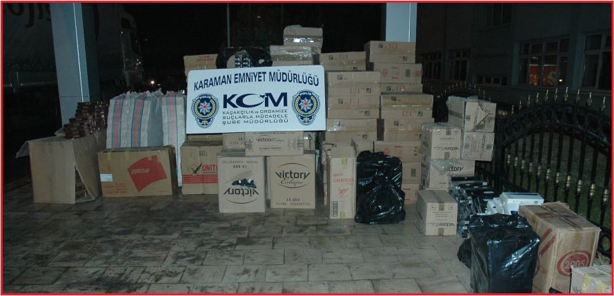 KAÇAK SİGARA ÇUVALA GİRDİ