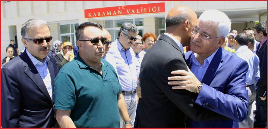 VALİ MURAT KOCA KARAMAN’A VEDA ETTİ